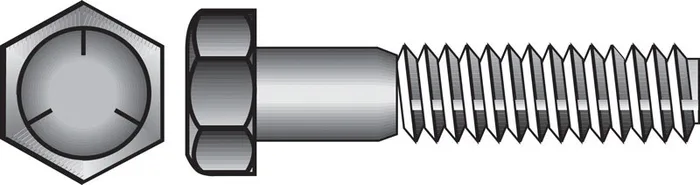 HILLMAN 1/4 in. D X 3/4 in. L Heat Treated Zinc Steel Hex Head Cap Screw 100 pk