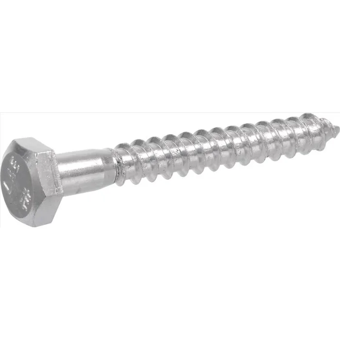 HILLMAN 1/4 in. X 1 in. L Hex Zinc-Plated Steel Lag Screw 100 pk