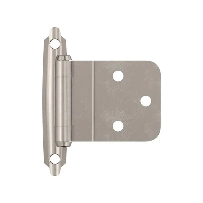 Amerock 2-15/79 in. W X 2-3/4 in. L Sterling Nickel Silver Steel Self-Closing Hinge 2 pk