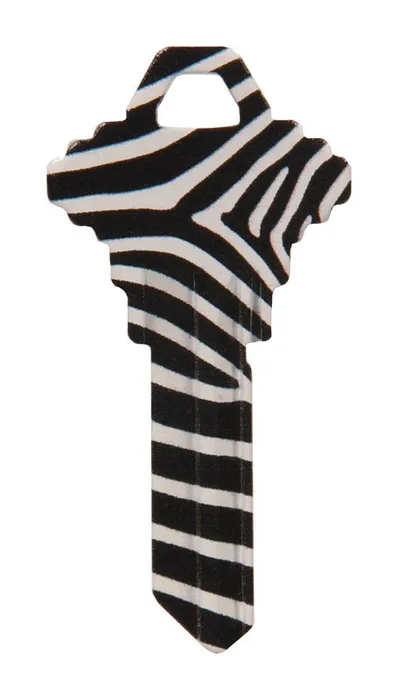 HILLMAN Wackey Zebra House/Office Universal Key Blank Single (Pack of 6)