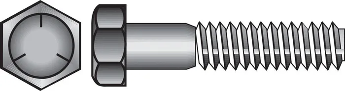 HILLMAN 1/4 in. D X 3/4 in. L Heat Treated Zinc Steel Hex Head Cap Screw 100 pk
