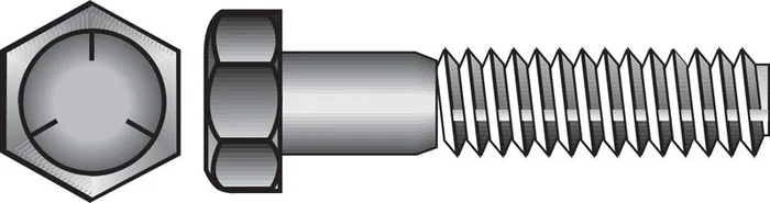 HILLMAN 7/16 in. D X 1 in. L Heat Treated Zinc Steel Hex Head Cap Screw 50 pk