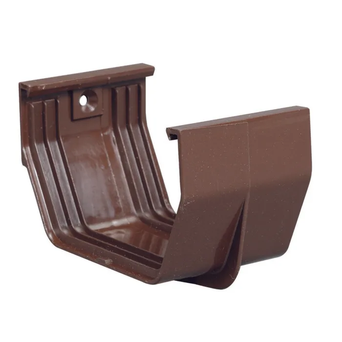 Amerimax 3.3 in. H X 3 in. W X 5 in. L Brown Vinyl U Gutter Connector (Pack of 25)