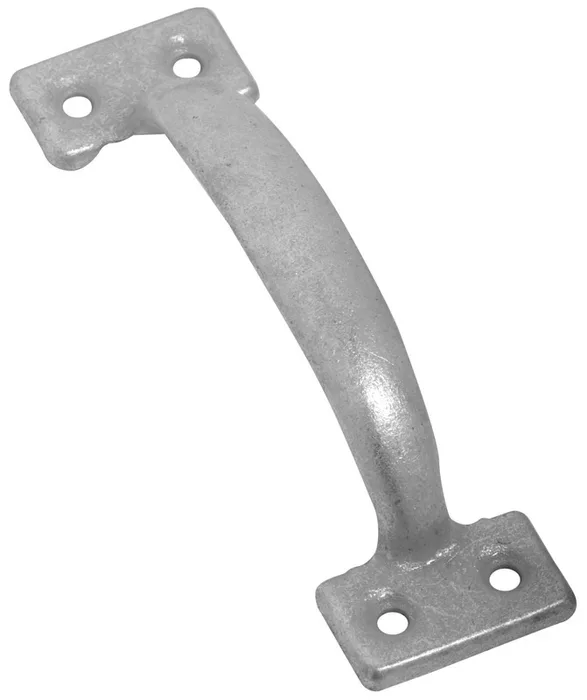 National Hardware 6-1/2 in. L Galvanized Silver Steel Door Pull