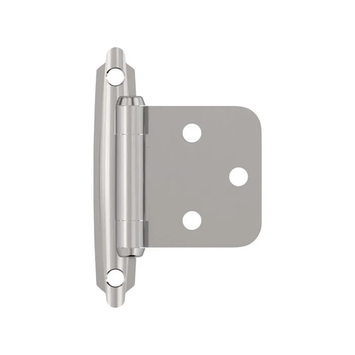 Amerock 1-13/16 in. W X 2-3/4 in. L Polished Chrome Steel Cabinet Hinge 2 pk