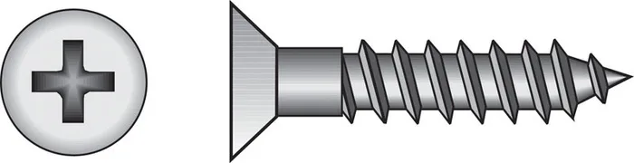 HILLMAN No. 12 X 1 in. L Phillips Zinc-Plated Coarse Wood Screws 100 pk