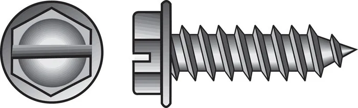 HILLMAN No. 14 Ga. X 3/4 in. L Slotted Hex Washer Head Sheet Metal Screws 100 pk