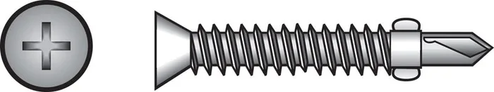 HILLMAN No. 12 Ga. X 2-1/2 in. L Phillips Flat Head Self-Drilling Screws 100 pk