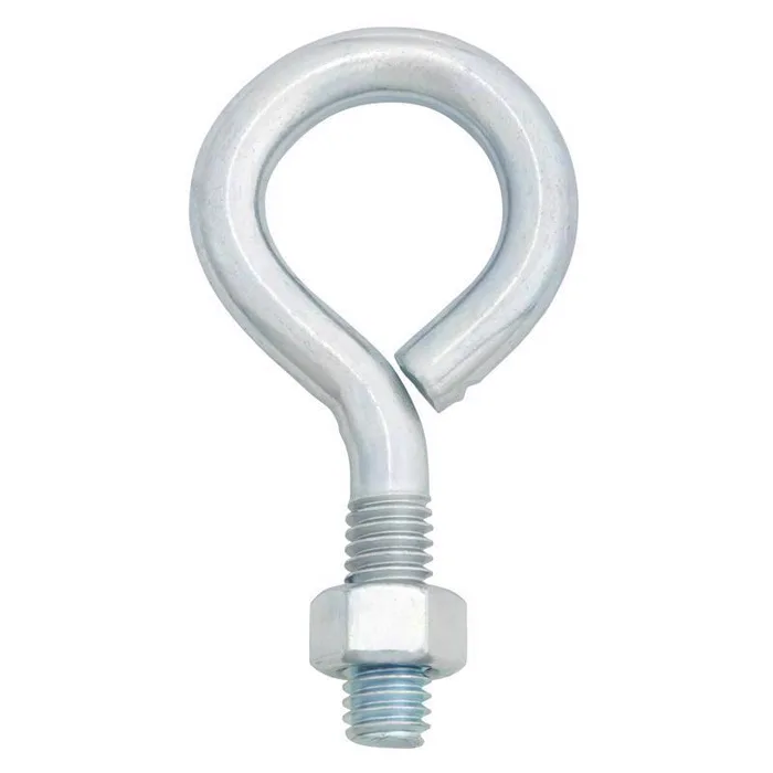 Hampton 3/8 in. X 3 in. L Zinc-Plated Steel Eyebolt Nut Included (Pack of 10)