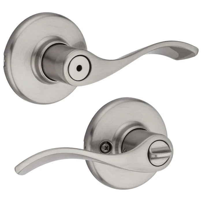Kwikset Balboa Traditional Satin Nickel Privacy Lever