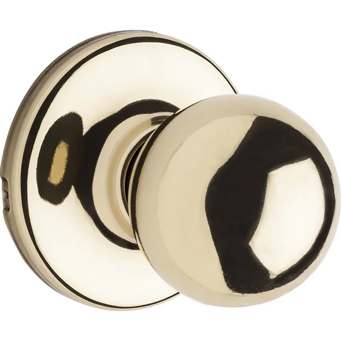 Kwikset Polo Polished Brass Passage Door Knob