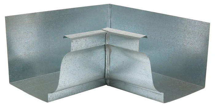 Amerimax 3.25 in. H X 7.25 in. W X 7.25 in. L Metallic Galvanized Steel K Inside Miter (Pack of 10)