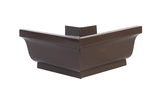 Amerimax 3.5 in. H X 7.25 in. W X 7.25 in. L Brown Aluminum K Outside Miter (Pack of 16)
