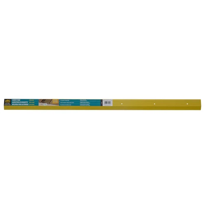 M-D Building Products 0.375 in. H X 2 in. W X 36 in. L Satin Brass Aluminum Carpet Trim