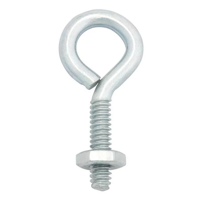 Hampton 3/16 in. X 1-1/2 in. L Zinc-Plated Steel Eyebolt Nut Included (Pack of 10)