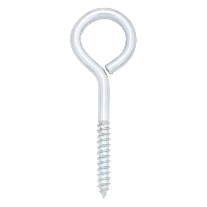 Hampton 3/8 in. X 5 in. L Zinc-Plated Steel Lag Thread Eyebolt Nut Included (Pack of 10)