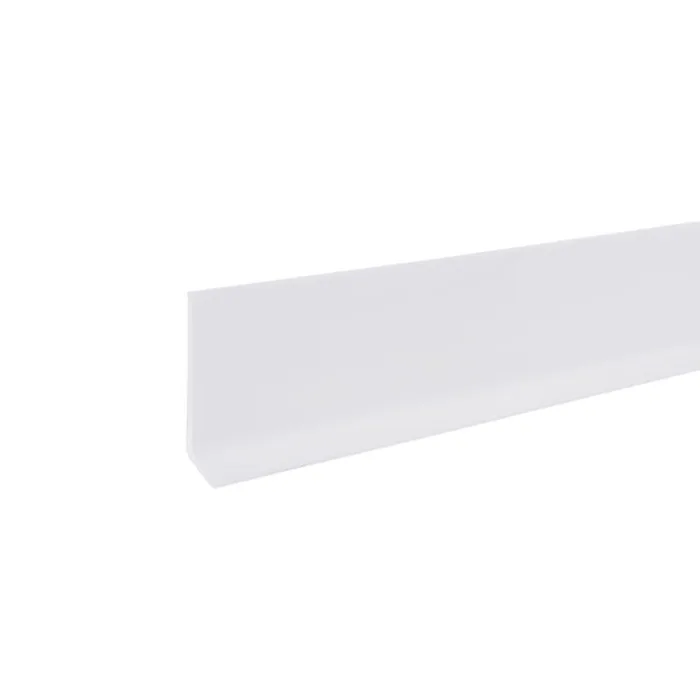 M-D Building Products 2.5 in. H X 0.08 in. W X 48 in. L Prefinished Snow White Vinyl Wall Base (Pack of 18)