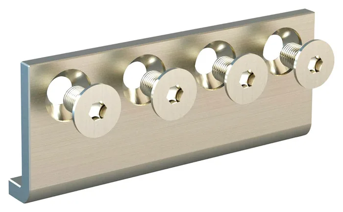 National Hardware 5/8 in. D X 3-1/8 in. L Satin Steel Sliding Door Hardware Connecting Adapter 1 pk