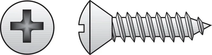HILLMAN No. 6 Ga. X 3/4 in. L Phillips Oval Head Sheet Metal Screws 100 pk