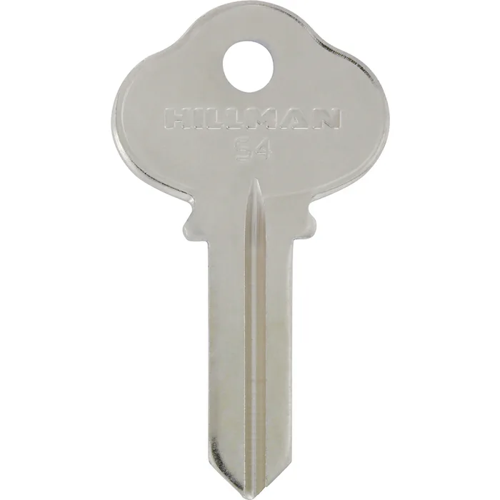 HILLMAN Traditional Key House/Office Key Blank 124 Single For Sargent Locks Silver (Pack of 4)