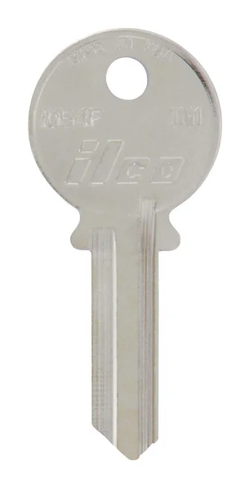 HILLMAN Traditional Key House/Office Key Blank 118 Single For Independent Locks Silver (Pack of 4)