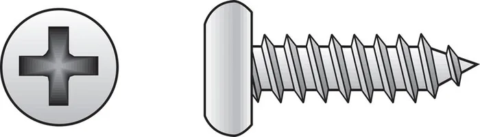 HILLMAN No. 6 Ga. X 1 in. L Phillips Pan Head Sheet Metal Screws 100 pk