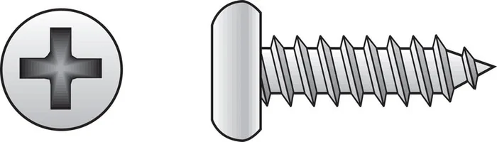 HILLMAN No. 14 Ga. X 2 in. L Phillips Pan Head Sheet Metal Screws 100 pk