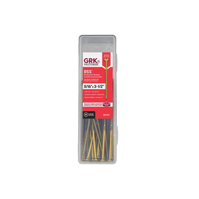GRK Fasteners 5/16 in. in. X 3-1/2 in. L Star Hex Head W-Cut Structural Screws