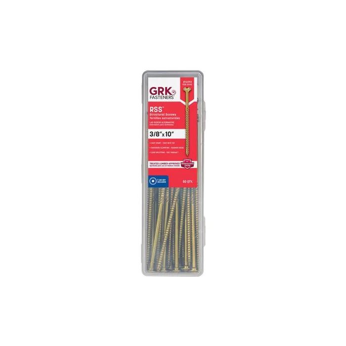 GRK Fasteners 3/8 in. X 10 in. L Star Hex Head W-Cut Structural Screws