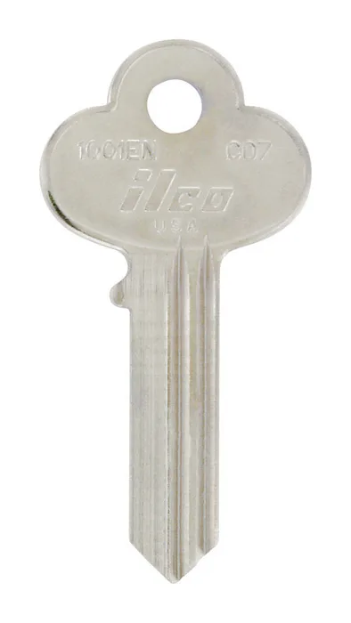 HILLMAN Traditional Key House/Office Key Blank 114 Single For Corbin Locks Silver (Pack of 4)