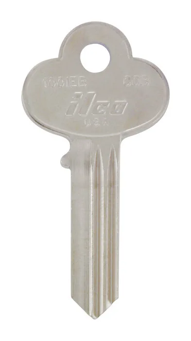 HILLMAN Traditional Key House/Office Key Blank 113 Single For Corbin Locks Silver (Pack of 4)