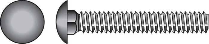 HILLMAN 1/4 in. X 2-1/2 in. L Stainless Steel Carriage Bolt 25 pk