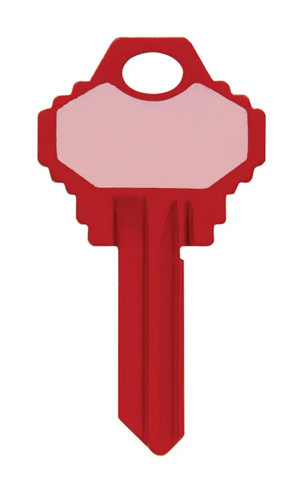 HILLMAN Write-On-It House/Padlock Universal Key Blank Single Red (Pack of 8)