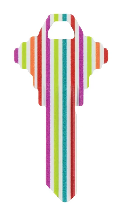 HILLMAN Wackey Stripes House/Office Universal Key Blank Single (Pack of 6)