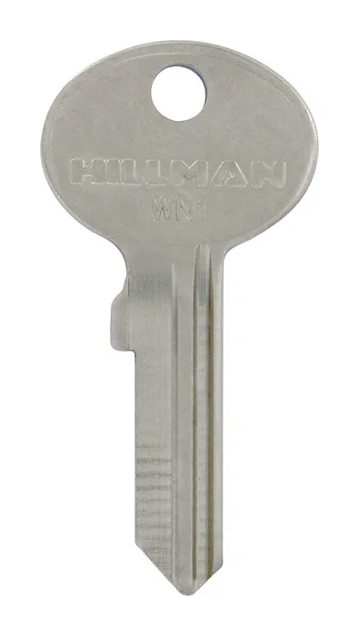 HILLMAN KeyKrafter Universal House/Office Key Blank 268 Single For Wind Mailbox Locks Silver (Pack of 4)