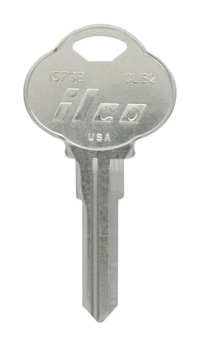 HILLMAN KeyKrafter Automotive Key Blank 189 Double For Club Steering Wheel Silver (Pack of 4)