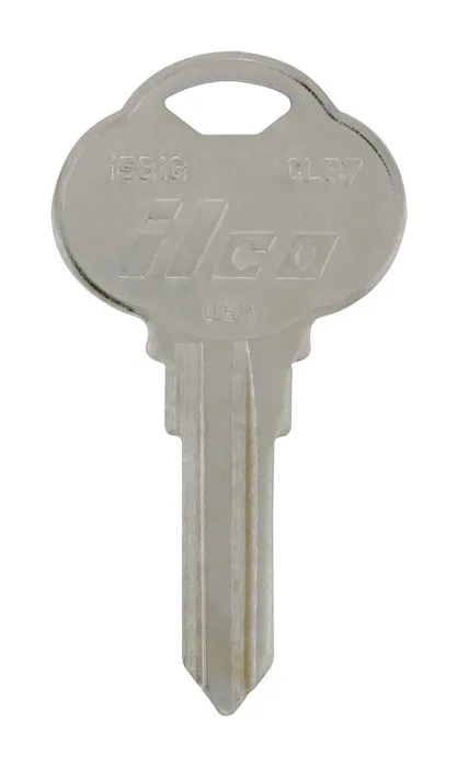 HILLMAN KeyKrafter Automotive Key Blank 188 Double For Club Steering Wheel Silver (Pack of 4)