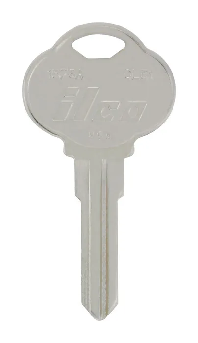 HILLMAN KeyKrafter Automotive Key Blank 187 Double For Club Steering Wheel Silver (Pack of 4)
