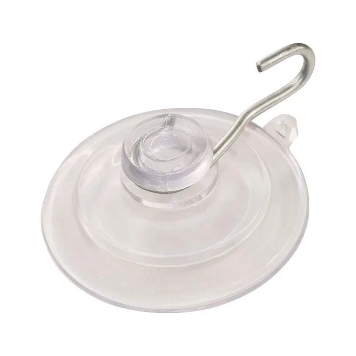 HILLMAN Medium Nickel Plated Clear Metal/Plastic 2 in. L Cup Hook 3 lb 1 pk (Pack of 72)