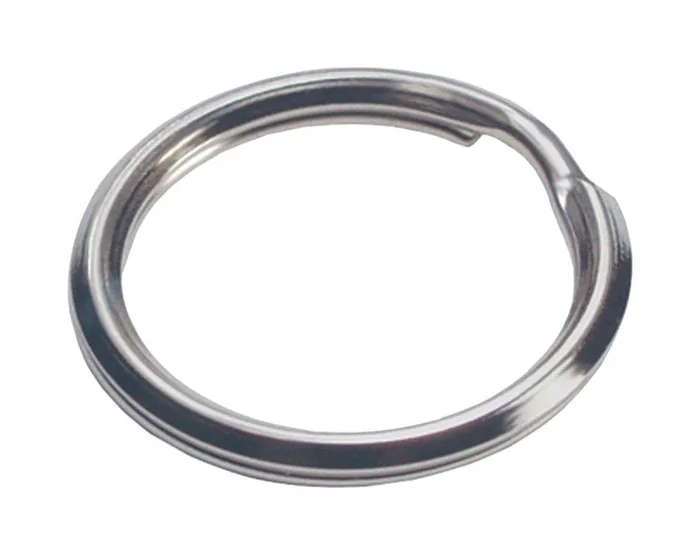 HILLMAN Tempered Steel Silver Split Rings/Cable Rings Key Ring (Pack of 50)