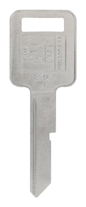 HILLMAN Traditional Key Automotive Key Blank Single For GM Silver (Pack of 10)