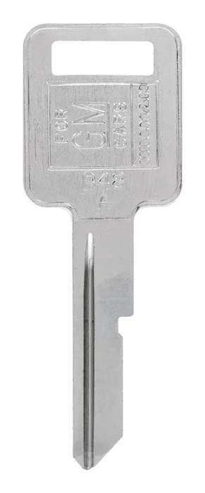 HILLMAN Traditional Key Automotive Key Blank Single For GM Silver (Pack of 10)