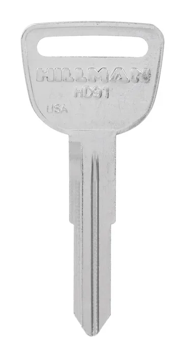 HILLMAN Traditional Key Automotive Key Blank Double For Honda Silver (Pack of 10)