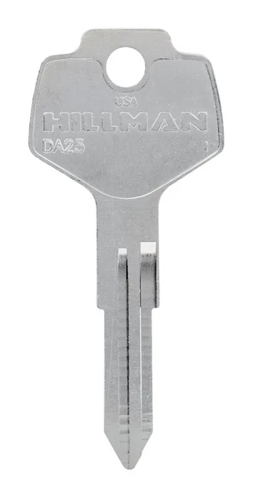 HILLMAN Traditional Key Automotive Key Blank Double For Nissan Silver (Pack of 10)