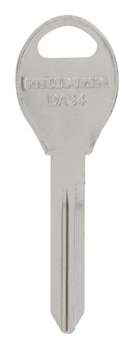 HILLMAN Traditional Key Automotive Key Blank Double For Nissan Silver (Pack of 10)