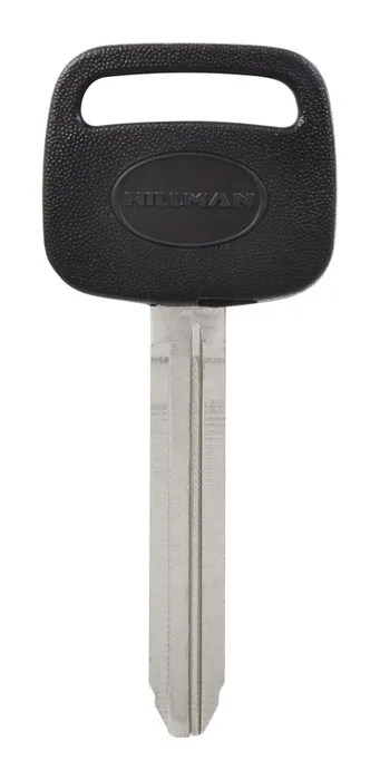 HILLMAN Traditional Key Automotive Key Blank Double For Toyota Black/Silver (Pack of 5)