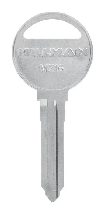 HILLMAN Traditional Key Automotive Key Blank Double For Mazda Silver (Pack of 10)