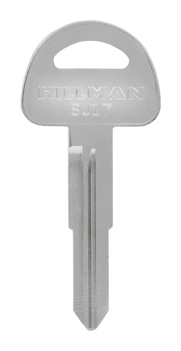 HILLMAN Traditional Key Automotive Key Blank Double For Suzuki Silver (Pack of 10)
