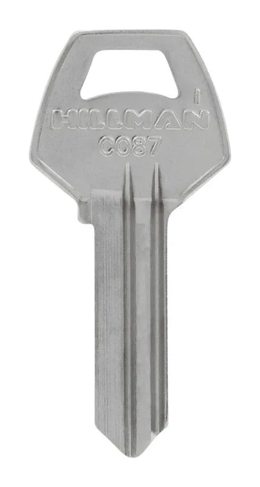 HILLMAN Traditional Key Automotive Key Blank Single For Corbin Silver (Pack of 10)