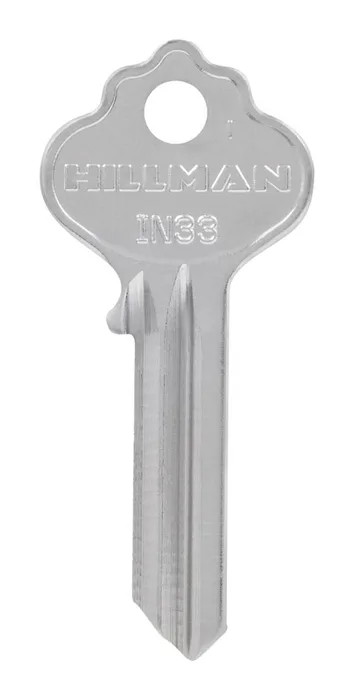 HILLMAN House/Office Key Blank Single Silver (Pack of 10)